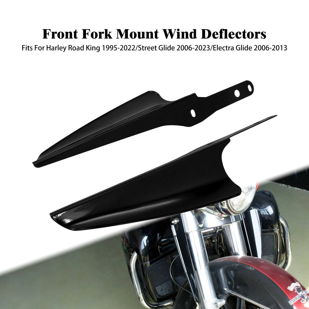 Déflecteur de Vent pour Fourche Avant (Fork Wind Deflector) - Harley-Davidson Touring 1995-2023 – photo 8/8