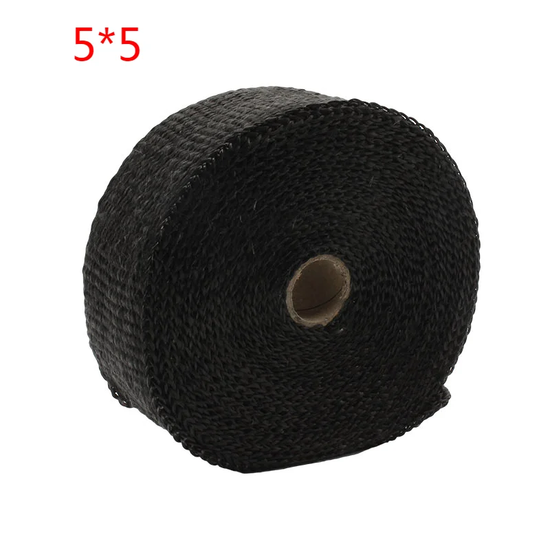 Bande thermique fibre de verre pour échappement, 5 cm x 5 m, avec colliers inox – photo 7/11