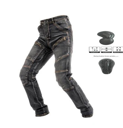 Pantalon Moto Renforcé 4 Genouillères Homme - vue 12