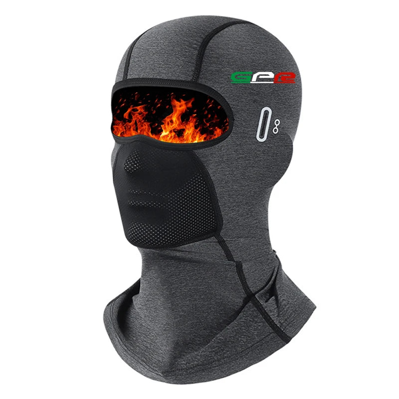 Cagoule moto noire portée sous le casque - vue 9