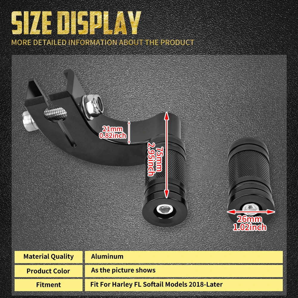 Levier de Sélecteur Talon-Pointe avec Cale-Pied - Harley-Davidson Softail (Commandes Centrales) 2018 et plus récent – photo 6/17