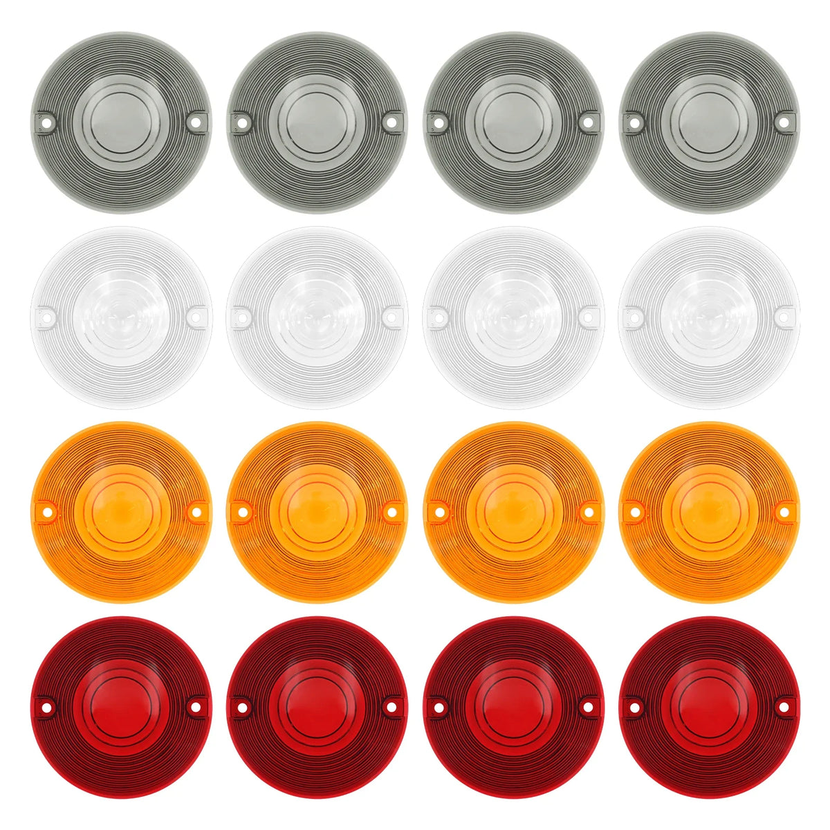 Cabochons de clignotants plats pour Harley Touring Softail - vue 2
