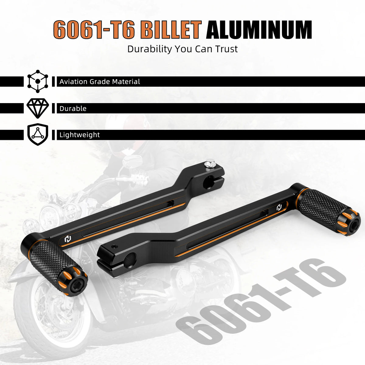 Levier de Sélecteur Rallongé (+1 Pouce) Aluminium - Harley-Davidson Street Glide, Road King, Road Glide – photo 5/9
