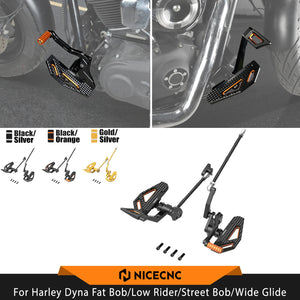 Kit complet commandes avancées et repose-pieds pour Harley-Davidson Dyna Fat Bob FXDF, Street Bob FXDB, Low Rider FXDL, Wide Glide 2000-2017 – photo 1/9