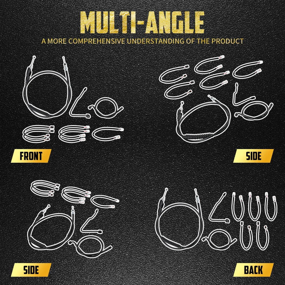 Kit d'extension de câbles guidon (accélérateur, embrayage, frein) - Harley Sportster S Nightster 975 2022 et + – photo 3/8