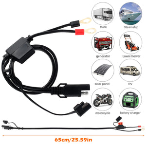 Câble de charge SAE à cosses œillet pour Harley-Davidson - vue 5