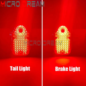 Feu arrière LED rouge style Tombstone fixé sur le garde-boue d'une Harley-Davidson Softail - vue 6