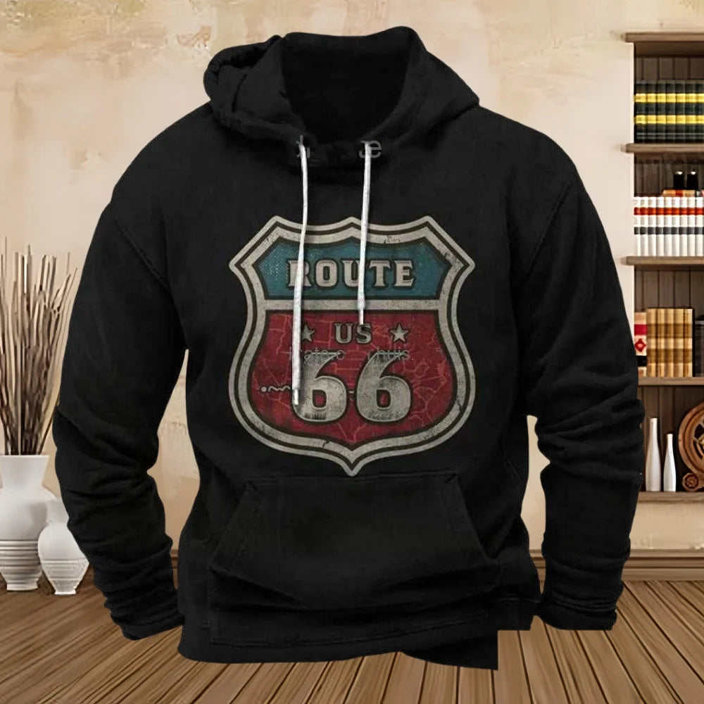 Sweat à capuche homme Route 66 - vue 12