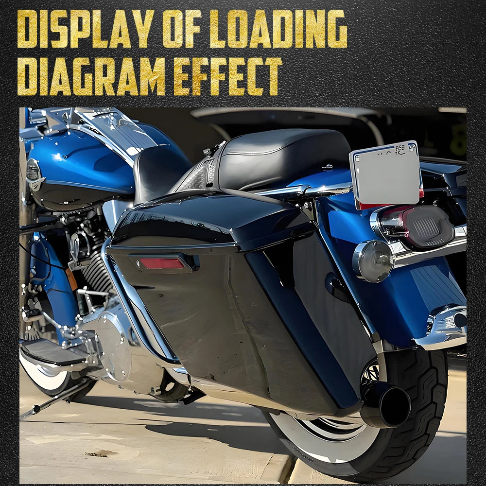 Sacoches rigides rallongées 4 pouces (Stretched) - Harley-Davidson Touring 2014 et plus – photo 3/7