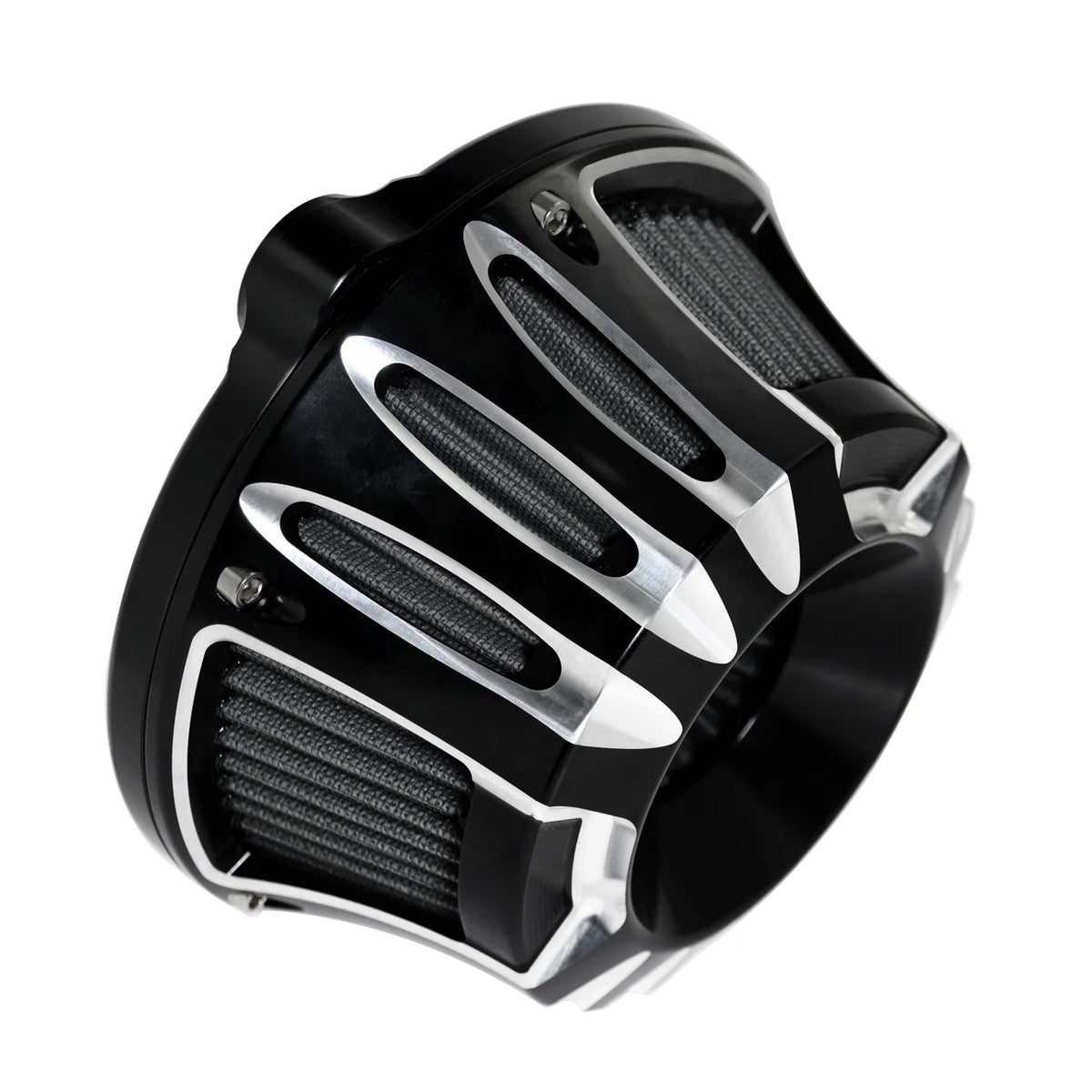 Filtre à air CNC chromé à cornet apparent pour moto Harley-Davidson - vue 4