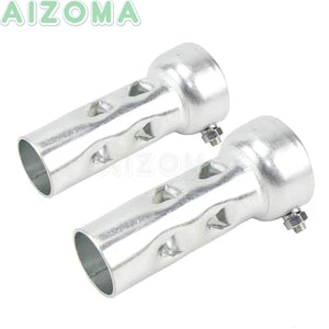 Chicanes d'échappement chromées 4 po pour Harley-Davidson Big Twin, Sportster et Touring Glide (silencieux 51 mm/2 po) – photo 8/8