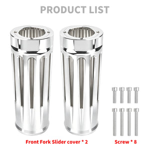 Soufflets de fourche chromés pour Harley-Davidson Touring - vue 5