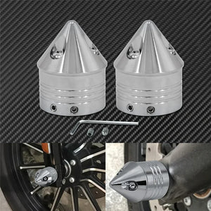 Caches d'écrou d'axe avant pour Harley Touring - vue 20