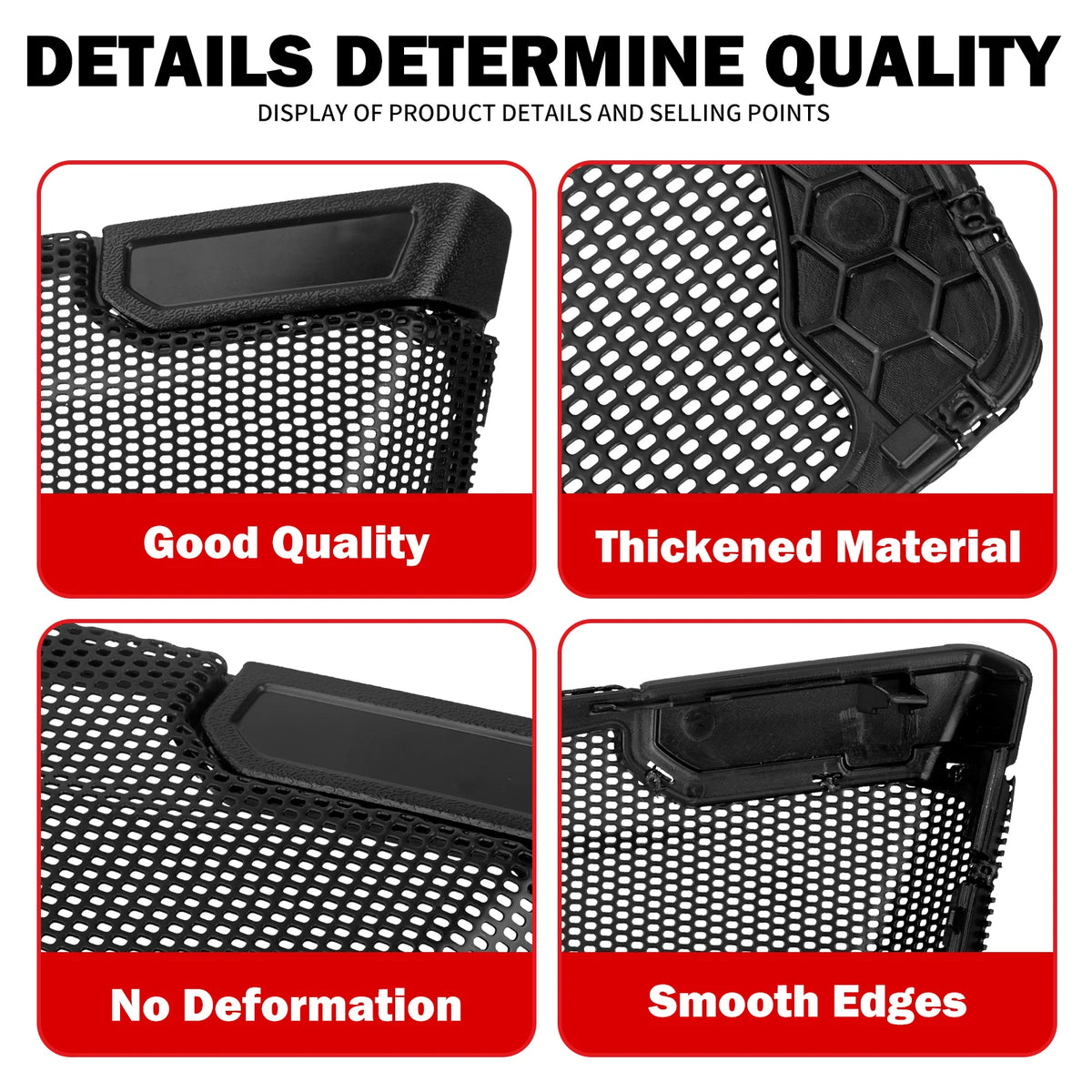 Grille de haut-parleur noire pour carénage Harley-Davidson - vue 5