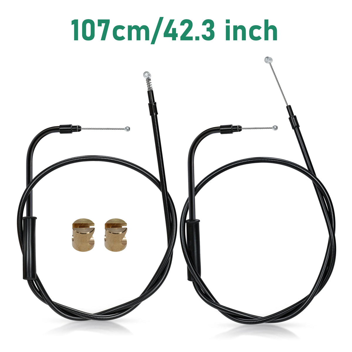 Kit Câbles d'Accélérateur et Ralenti Tressés Inox (102/107 cm) - Harley-Davidson Touring 2000-2006 et Softail 2007-2010 – photo 9/10