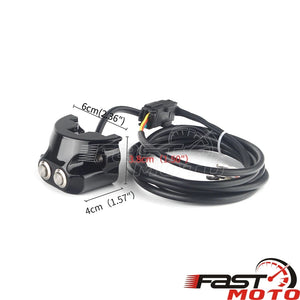Commutateur de suspension pneumatique pour guidon 25 mm Harley Dyna, Sportster, V-Rod, Touring AERO - vue 4