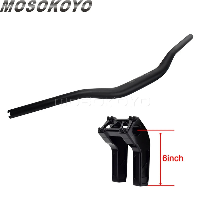 Risers pullback et guidon pour Harley Dyna Sportster Softail - vue 12