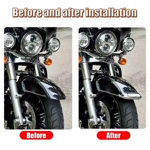 Feu LED de bout de garde-boue avant pour Harley Touring - vue 5