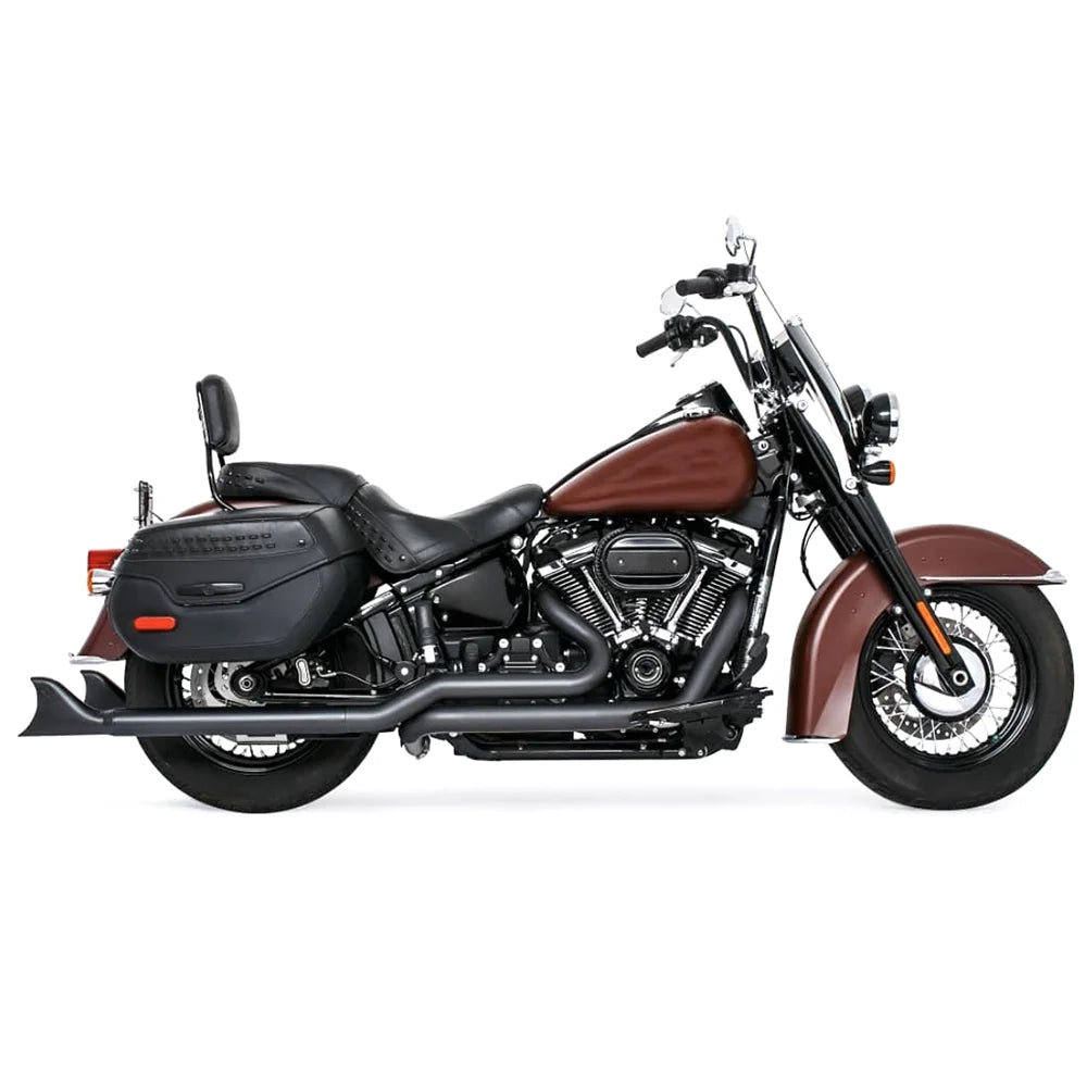 Ligne d'échappement queue de poisson pour Harley Softail - vue 6