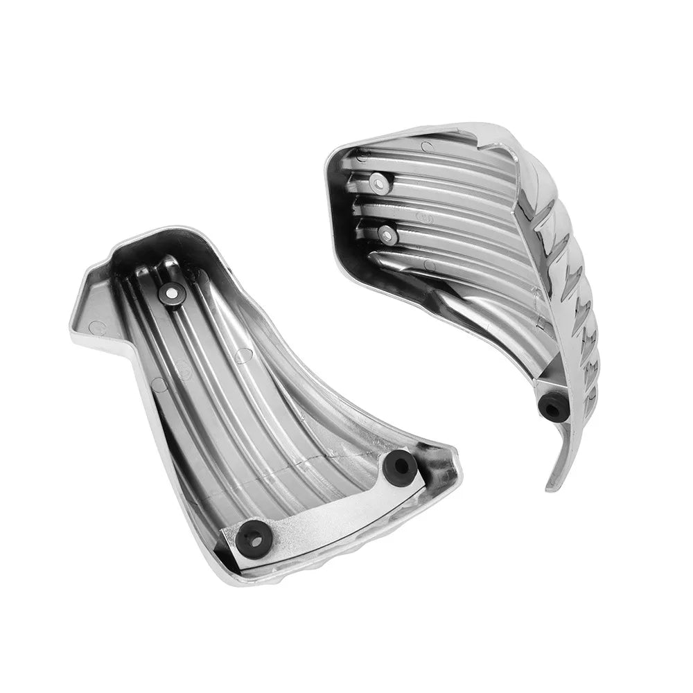 Caches latéraux de batterie chromés pour Harley Softail - vue 4
