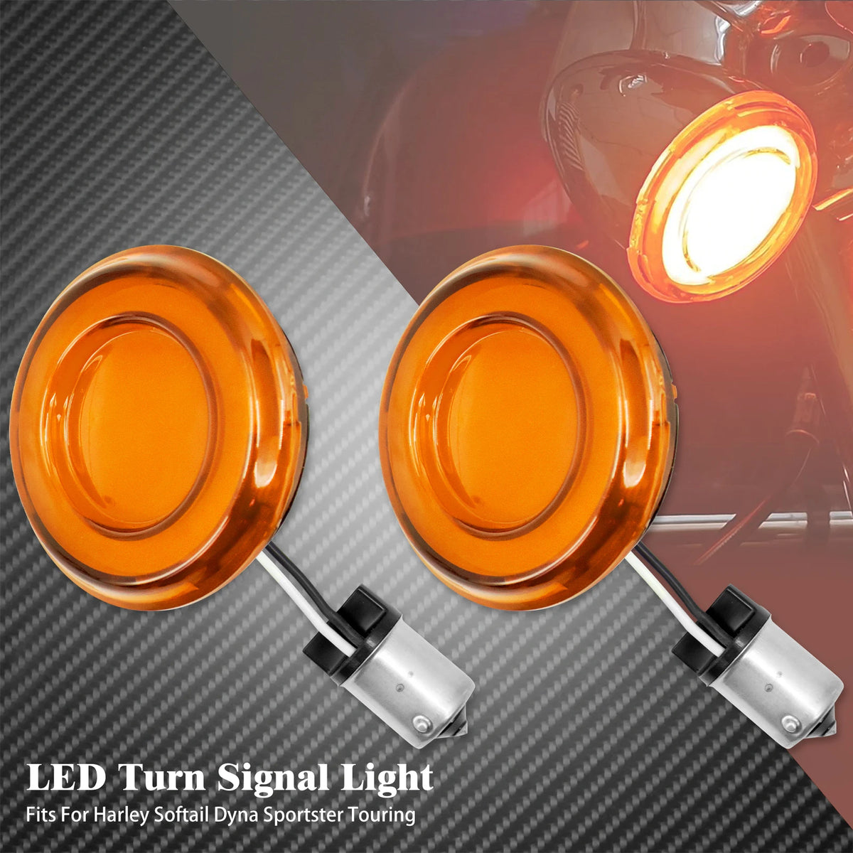 Insert de clignotant LED 1156 pour Harley - vue 8
