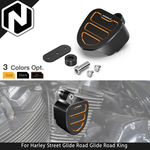 Cache de klaxon aluminium pour Harley Touring - vue 1