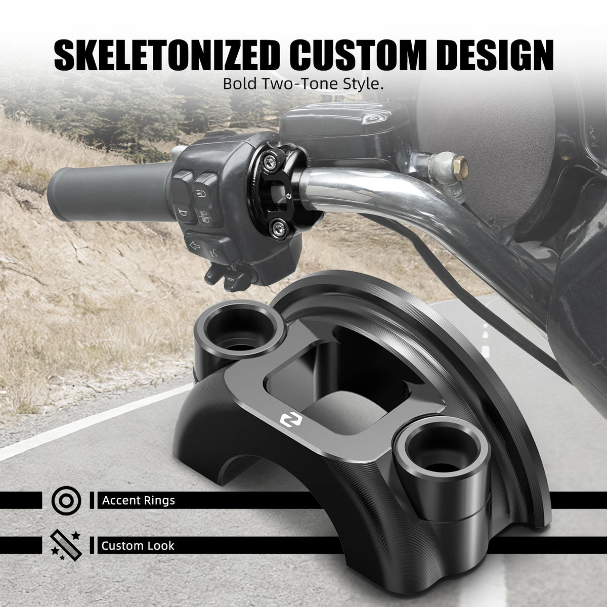 Demi-Collier de Levier Frein/Embrayage 1 pouce CNC pour Harley Dyna, Street Glide, Road Glide – photo 3/9