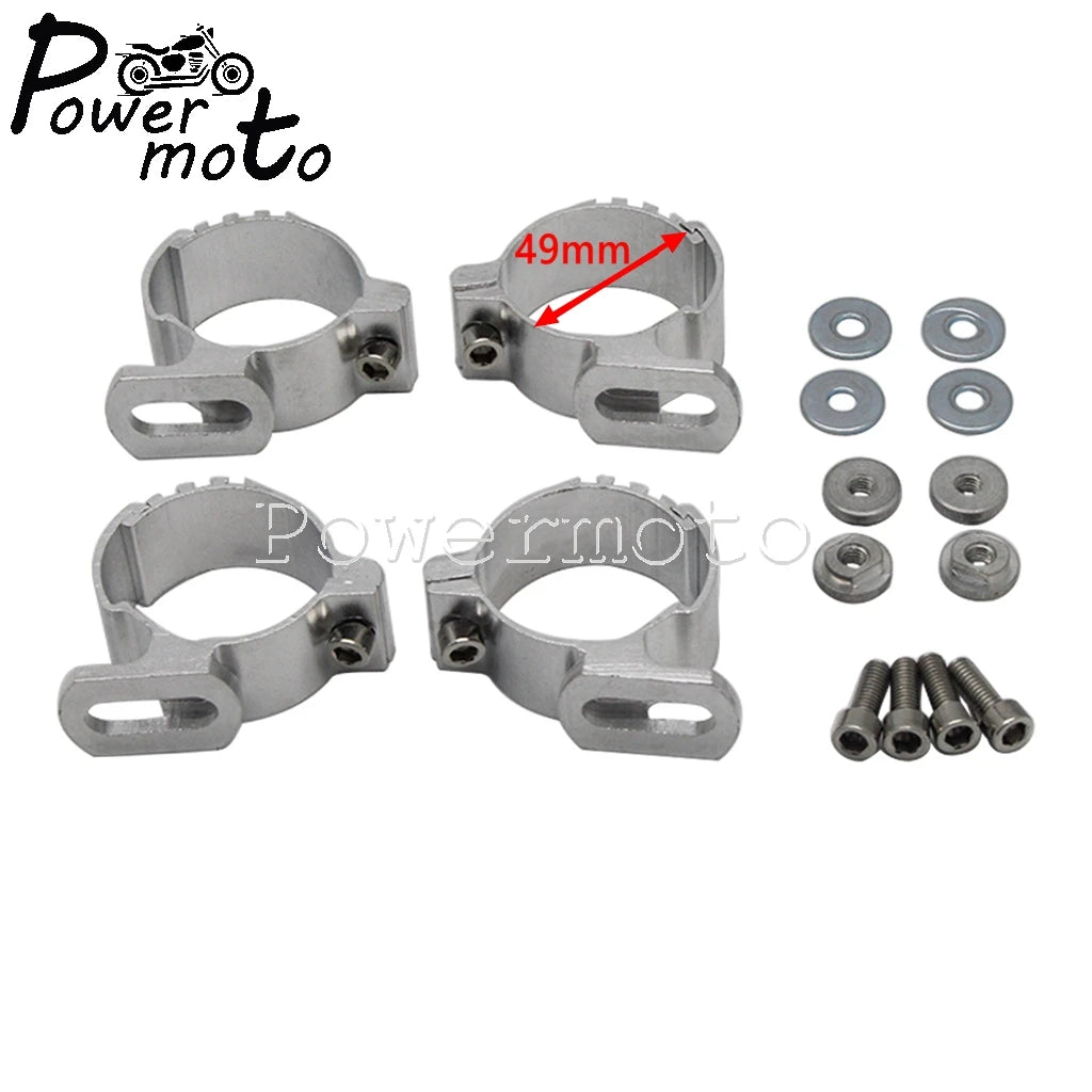 Colliers de fourche pour bulle Harley Dyna Sportster - vue 7