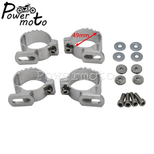Colliers de fourche pour bulle Harley Dyna Sportster - vue 7