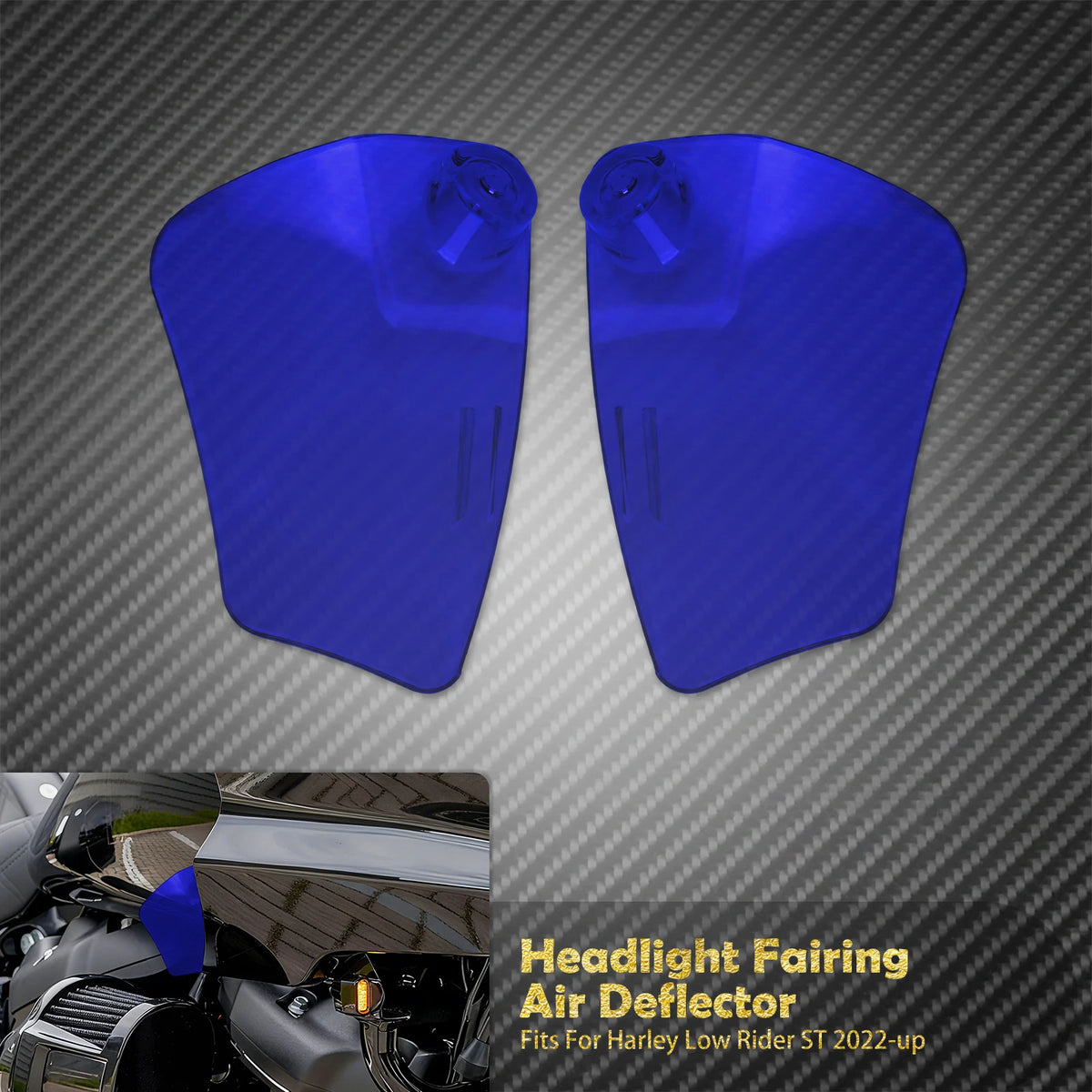 Déflecteurs d'Air Latéraux pour Carénage Phare - Harley-Davidson Softail Low Rider ST 2022 et plus récent – photo 7/11