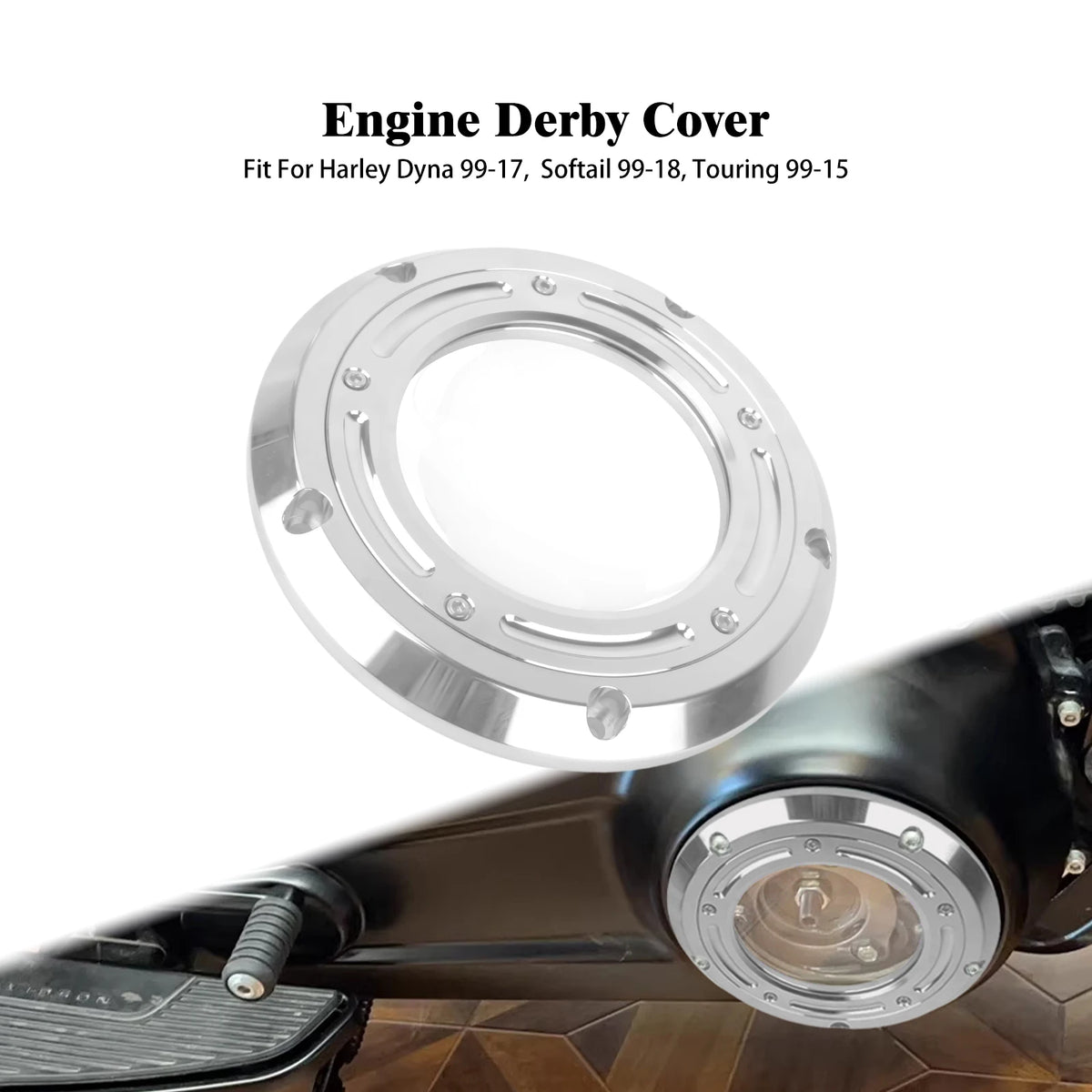 Cache latéral d'embrayage en aluminium pour Harley-Davidson - vue 7