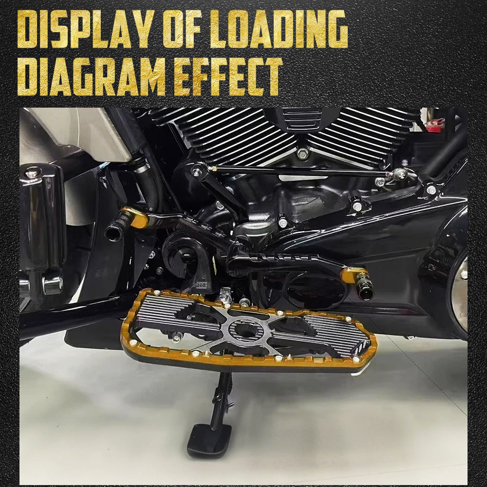 Marchepieds pilote (floorboards) avant - Harley Touring, Softail, Dyna, Road King, Street Glide FLD – photo 4/12