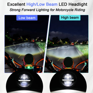 Phare LED 5,75 pouces pour Harley Sportster Dyna Softail - vue 4