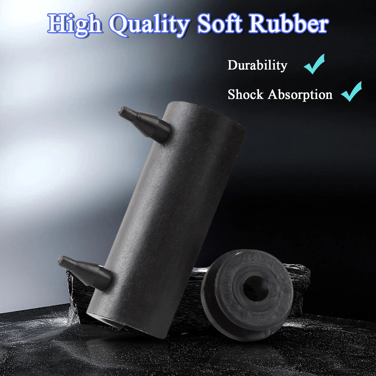 Silentblocs caoutchouc et coussinets de fixation pour sacoches rigides Harley Touring - vue 3