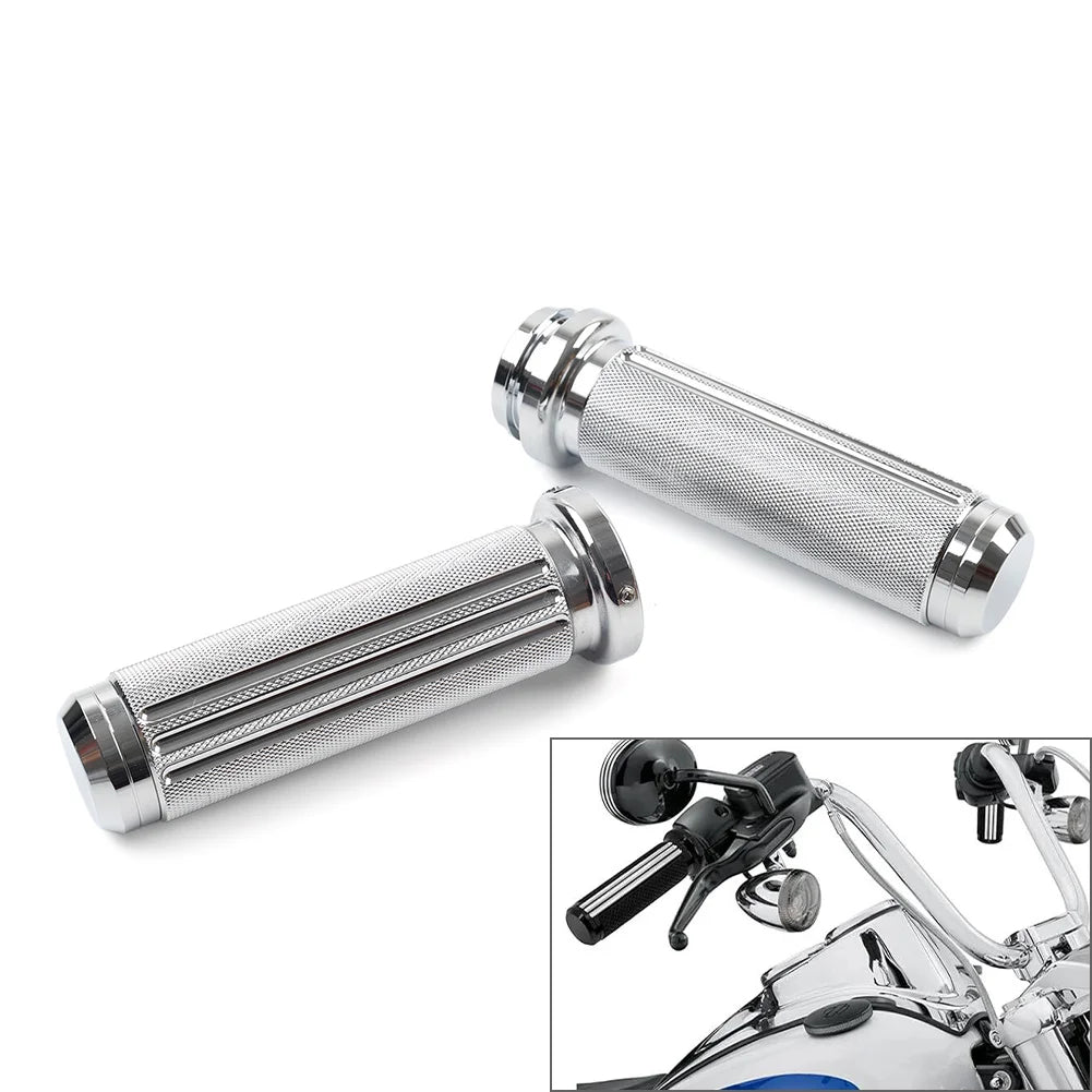 Poignées chromées accélérateur électronique pour Harley Touring - vue 1