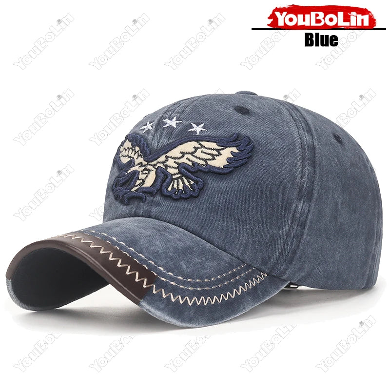 Casquette trucker vintage aigle brodé - vue produit - vue 10