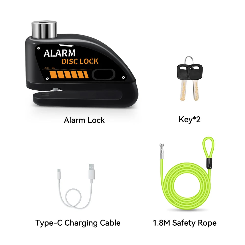 Bloque-disque moto Extractme avec alarme 120 dB rechargeable - vue 25