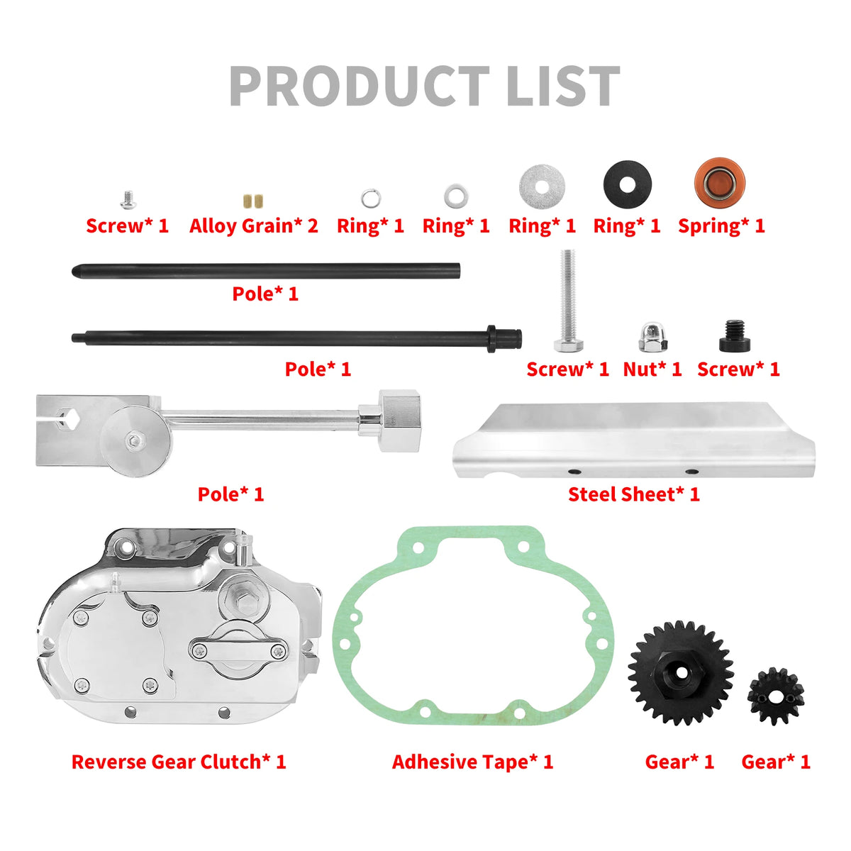 Kit de marche arrière en aluminium pour moto Harley-Davidson Touring - vue 6