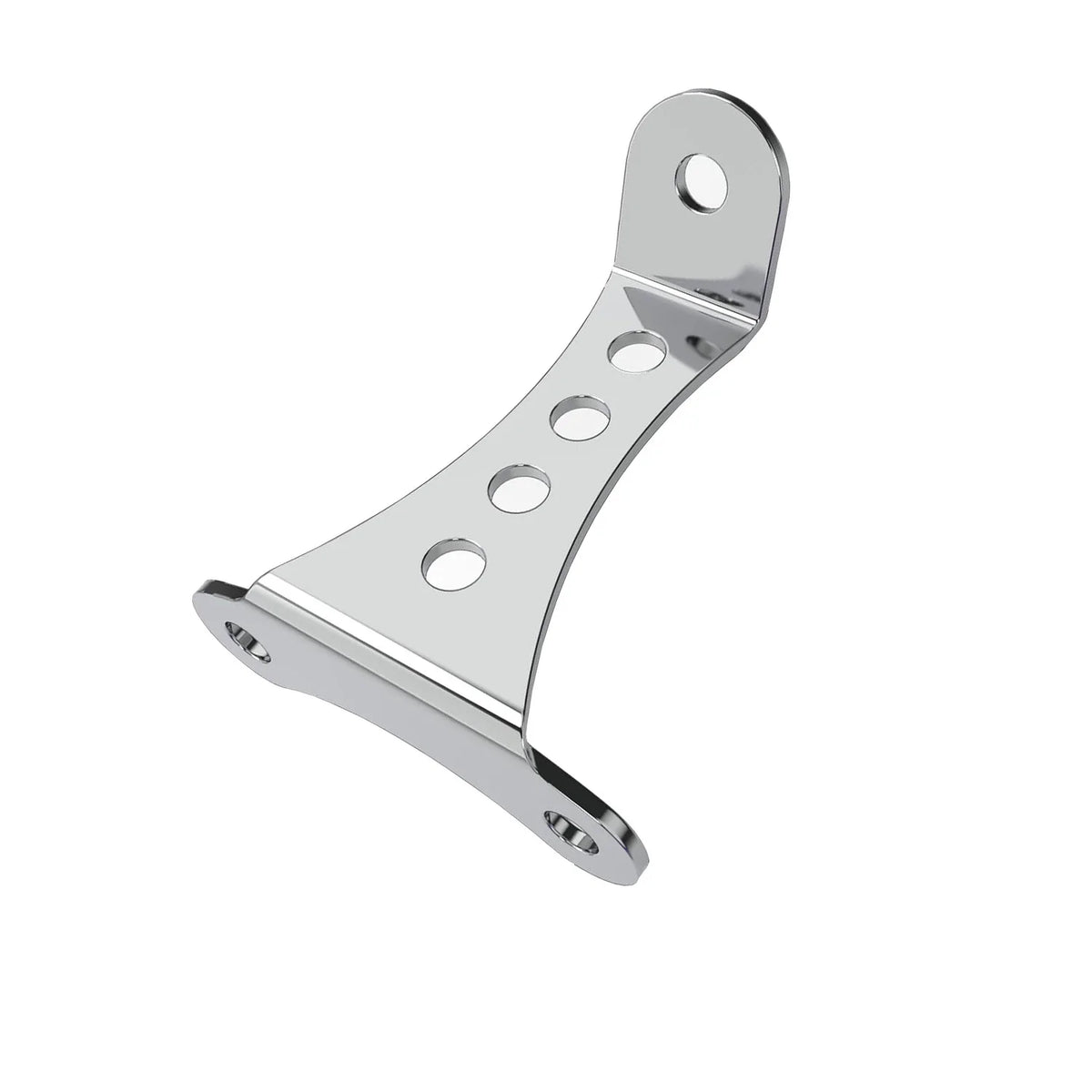 Support de phare bas chromé pour Harley Sportster et Big Twin - vue 4