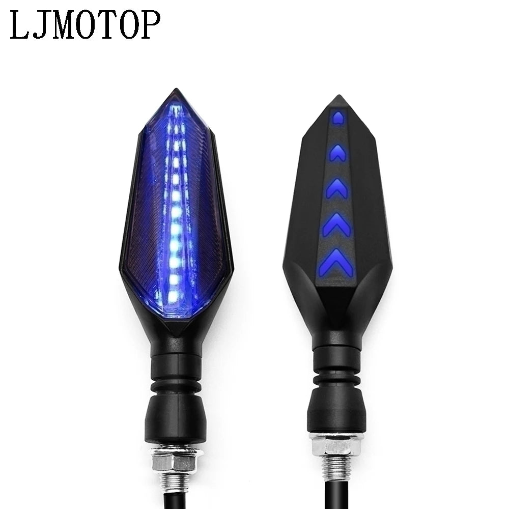 Clignotants LED à défilement séquentiel pour moto, feux de position ambrés - vue 11