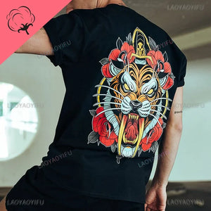 T-shirt homme coton motard tête de mort humoristique - vue 15