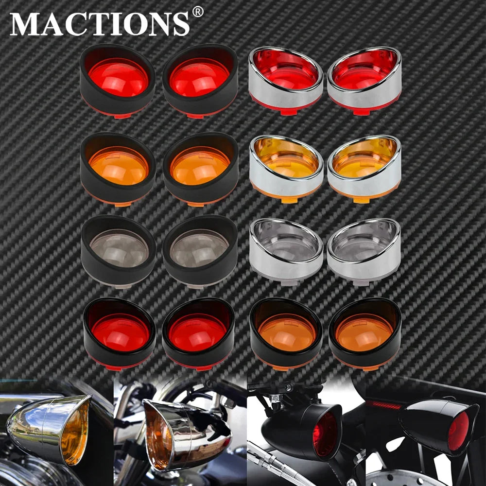 Visières de clignotants pour Harley Touring, Softail, Sportster - vue 1