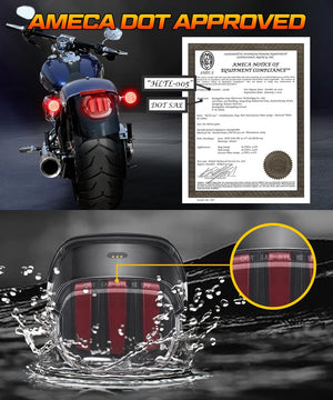 Feu arrière LED pour Harley Sportster Dyna Touring - vue 5
