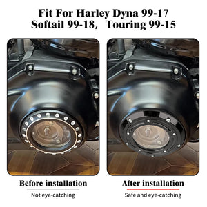 Cache latéral d'embrayage en aluminium pour Harley-Davidson - vue 3