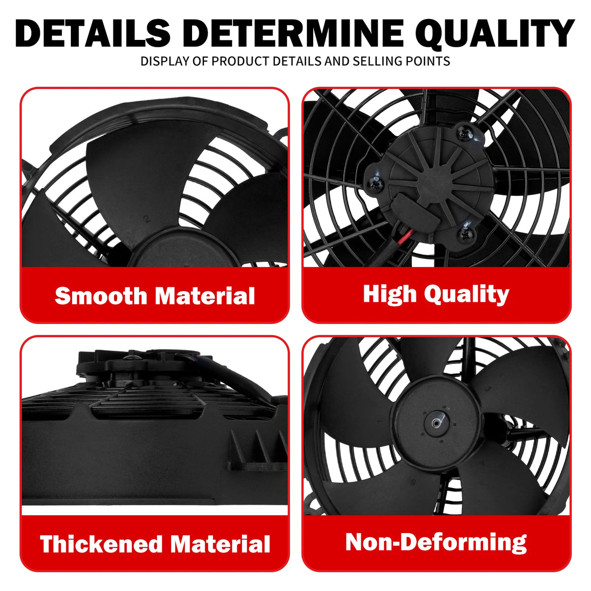 Ventilateur de refroidissement radiateur noir pour Harley-Davidson Street - vue 5