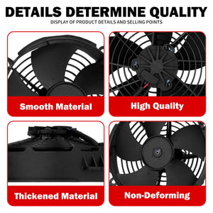 Ventilateur de refroidissement radiateur noir pour Harley-Davidson Street - vue 5