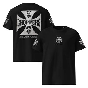 T-shirt biker vintage manches courtes, imprimé graphique - vue 2