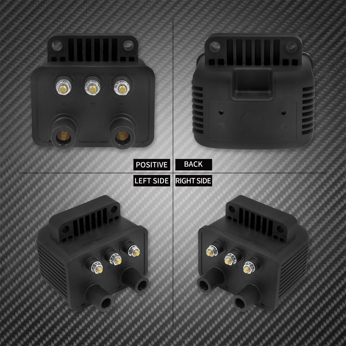 Bobine d'Allumage Simple Étincelle 3 Ohms 12V - Harley-Davidson Touring, Softail, Dyna, Sportster 1984-2003 – photo 5/7