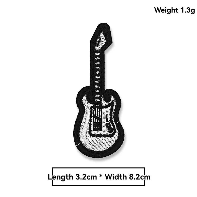 Écusson brodé tête de mort rock punk thermocollant lavable - vue 8