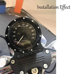 Cache décoratif noir de compteur pour moto Harley-Davidson - vue 1